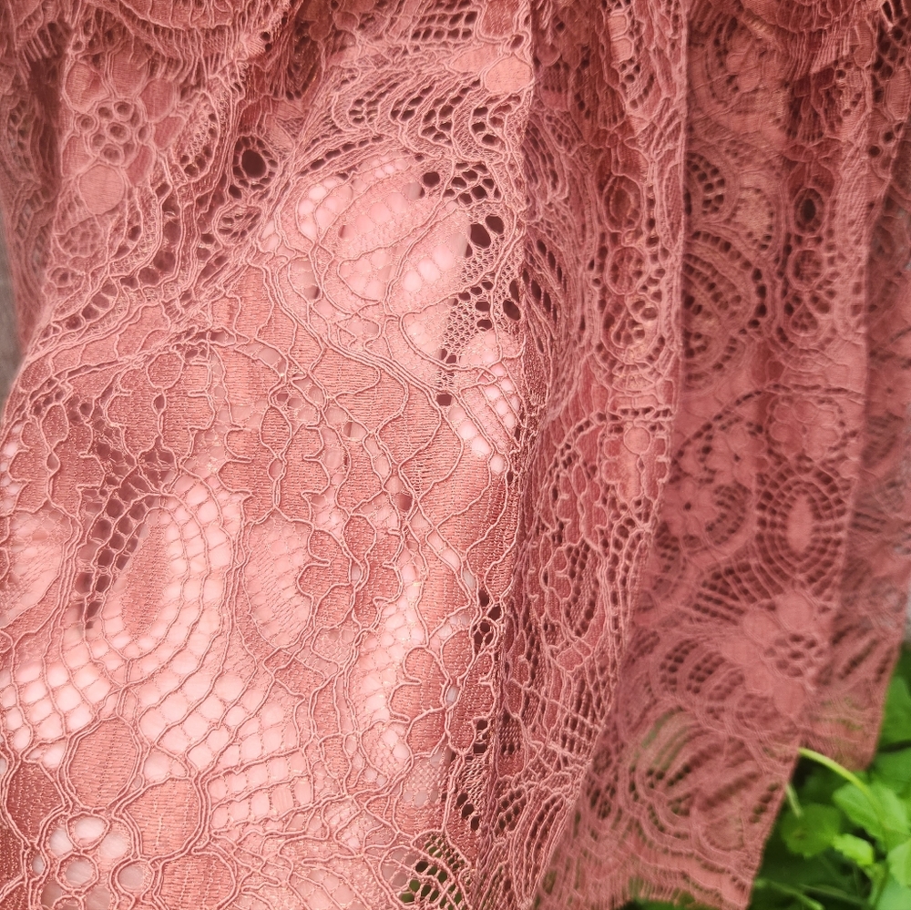 Boho - Grunge Rust Tiered Maxi Skirt - Picture 7 of 11